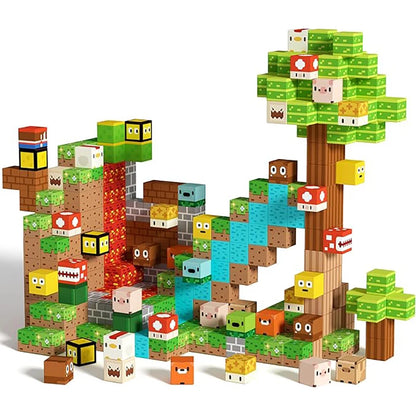 1pc random set of 100-piece small multi-color magnetic building toys. These are highly educational toys that enhance concentrati