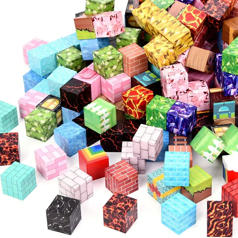 1pc random set of 100-piece small multi-color magnetic building toys. These are highly educational toys that enhance concentrati