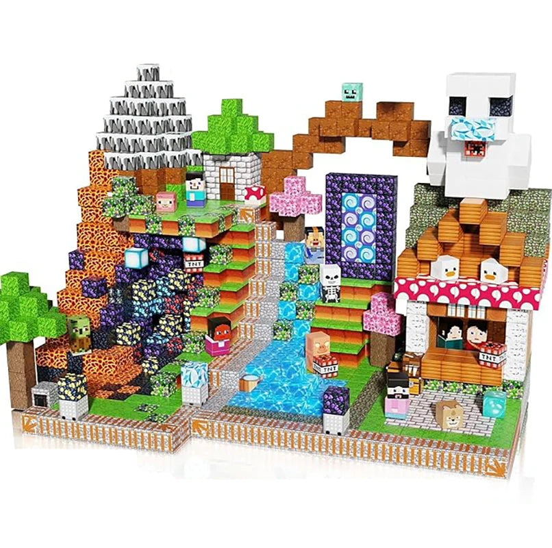 1pc random set of 100-piece small multi-color magnetic building toys. These are highly educational toys that enhance concentrati